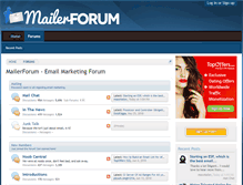 Tablet Screenshot of mailerforum.com